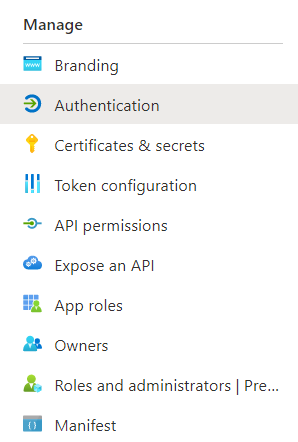 Select Authentication